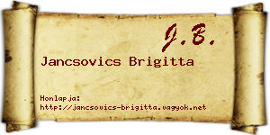 Jancsovics Brigitta névjegykártya